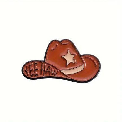 Yee Haw Cowgirl Hat Pin